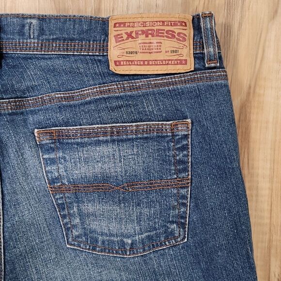 🔸️Express Blue Precision Fit Jeans Size 9/30 - Picture 7 of 12
